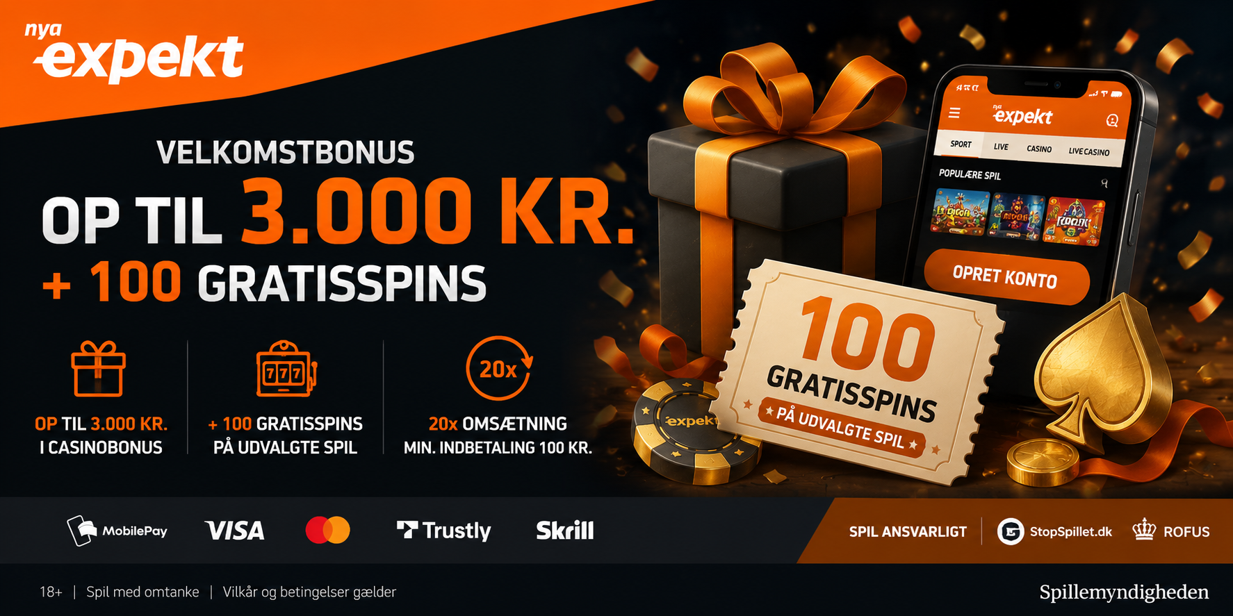 Expekt Casino bonus 